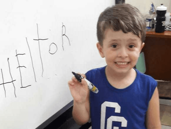 A escrita do nome próprio