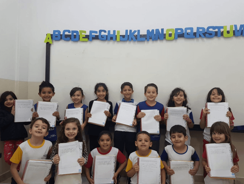 Texto em Letra Cursiva