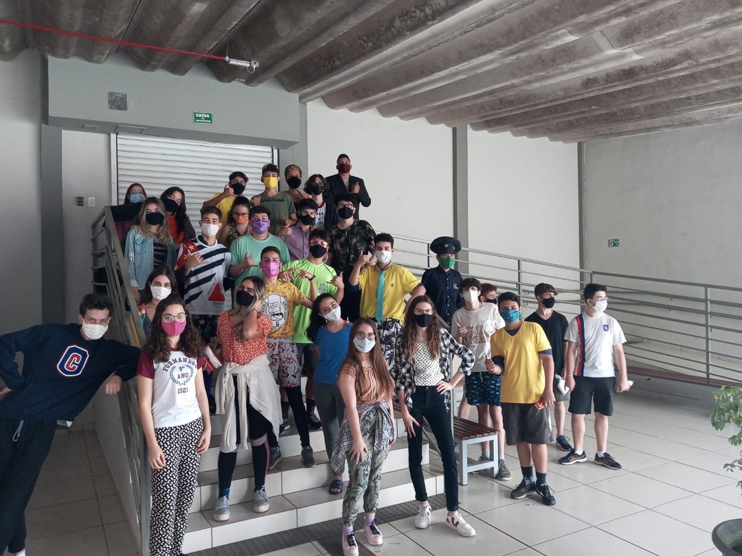 Trote amigo secreto e confraternização do nono ano