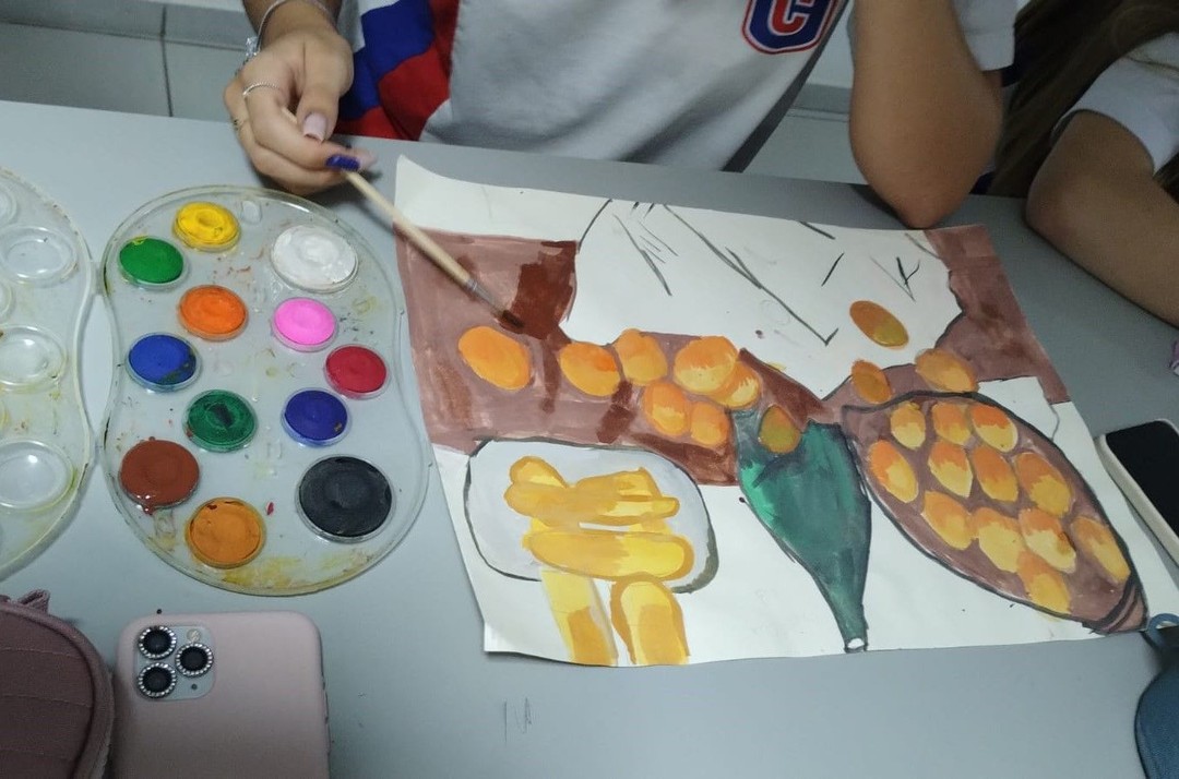 Explorando técnica de aquarela