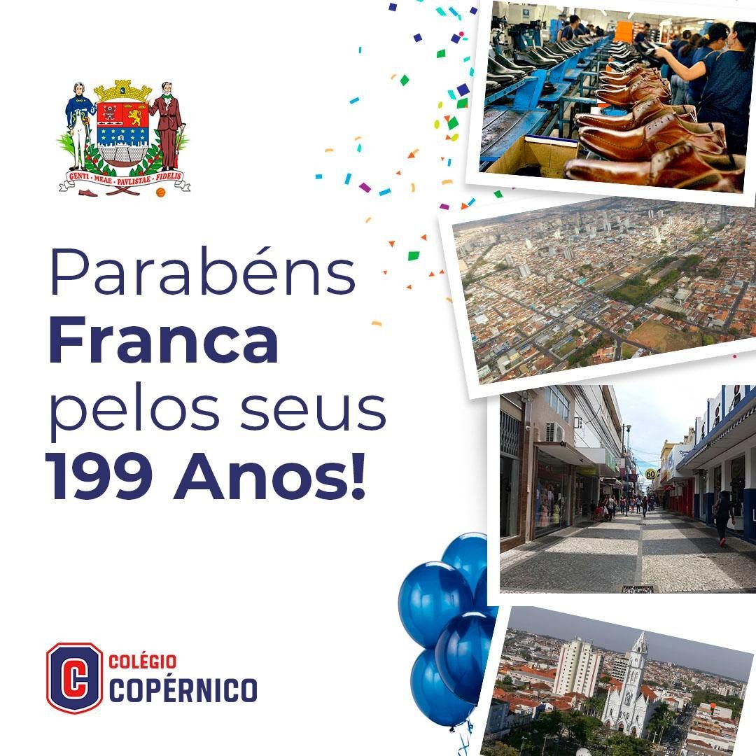 No dia 28 de novembro celebramos o aniversario de  anos de Franca