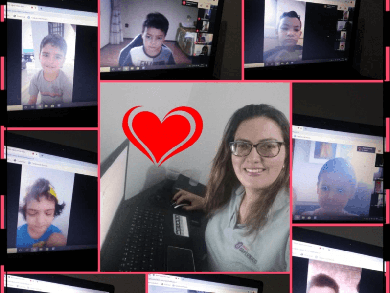 Aulas online com 1º e 2º ano